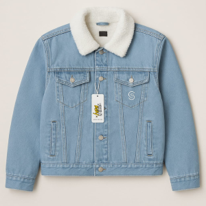 Classic Faux Fur-Lined Denim Jacket