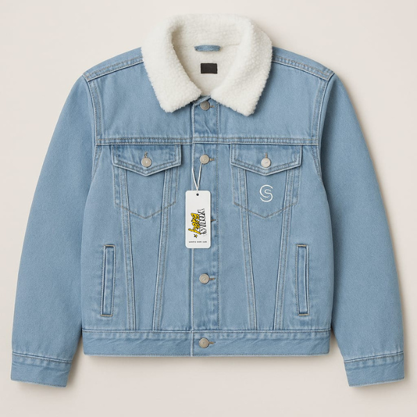 Classic Faux Fur-Lined Denim Jacket