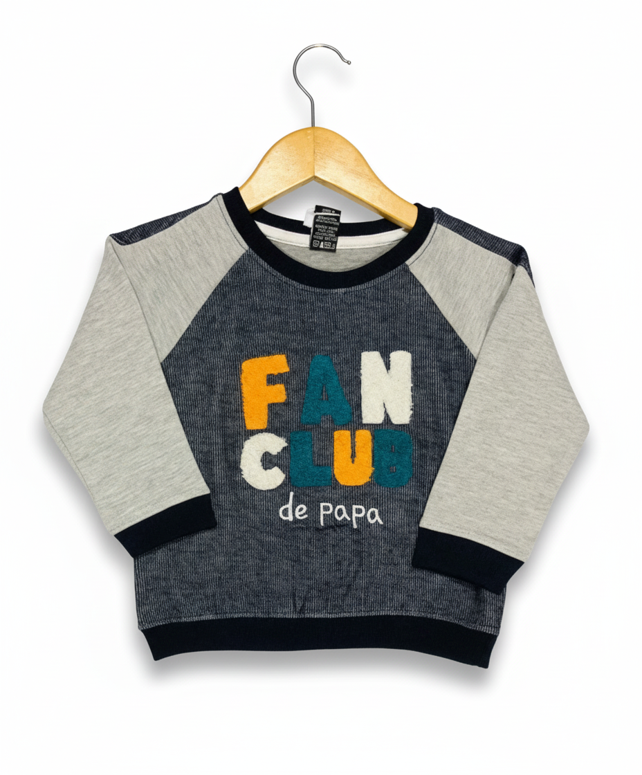 Branded 'Fan Club de Papa' Terry Sweatshirt