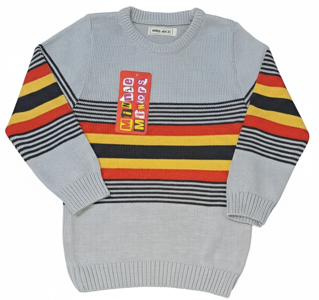 Branded Minnie Minors Striped Knit Sweater