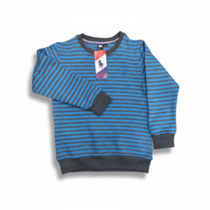 Kids' Striped Fleece Polo Shirt