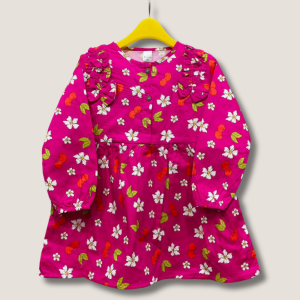 Floral Cherry Corduroy Top