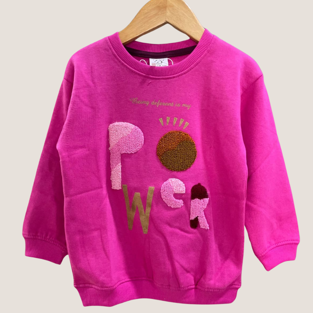 Branded "Power" Fleece Sweatshirt - Formal Wear