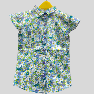 Floral Daisy Button-Up Shirt