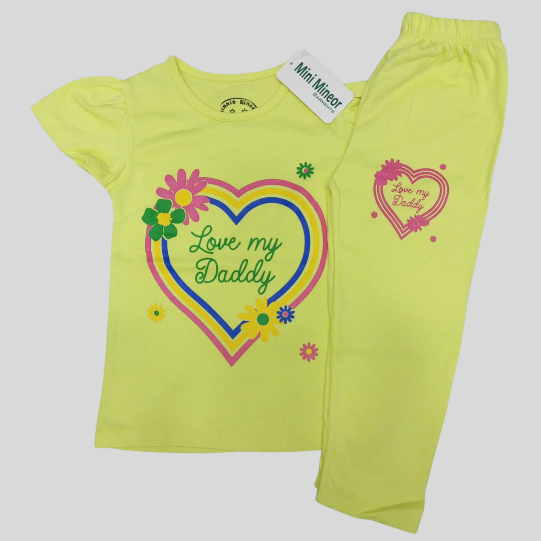 Yellow "I Love Daddy" Tracksuit