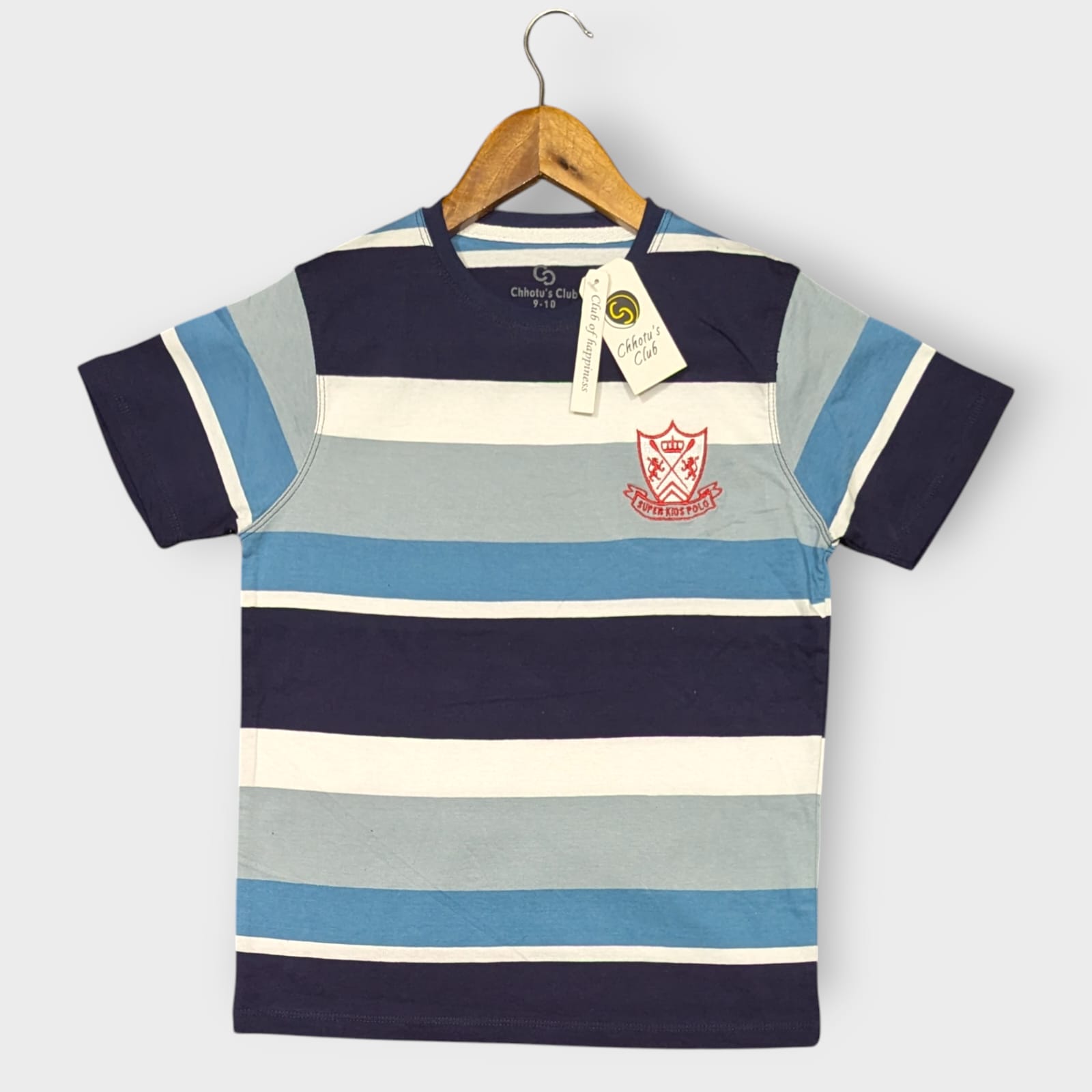 Boys Stylish Striped Cotton Jersey T-shirt
