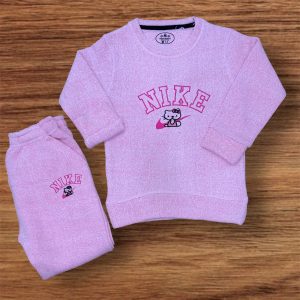 Pink "Nike" x Hello Kitty Kids' Towel Fleece Set