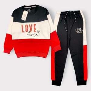 Colorblock Sequin & Fleece Tracksuit
