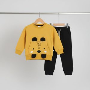 'Teddy Bear' 3D Design Fleece Tracksuit for Boys