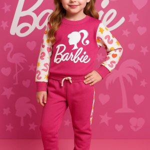 Girls' Official Barbie™ Premium Fleece Tracksuit