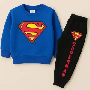 Boys' Superhero Superman Premium Fleece Tracksuit