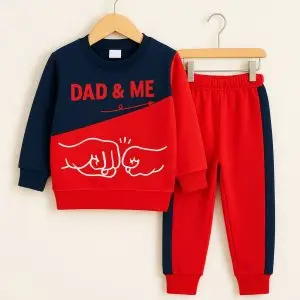 Boys' Premium 'Dad & Me' Fist Bump Fleece Tracksuit
