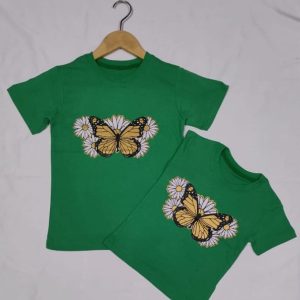 Green Butterfly Girls' T-Shirt