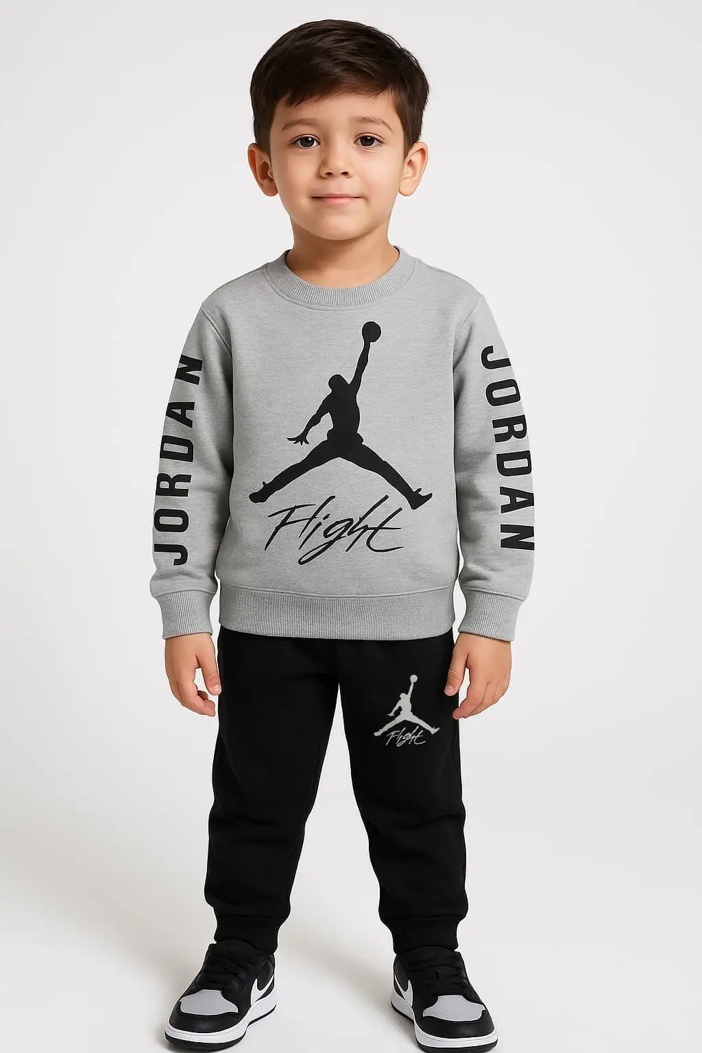 Boys' Sporty Jordan-Inspired 'Flight' Premium Fleece Tracksuit - Image 2