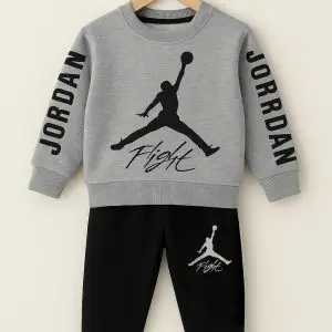 Boys' Sporty Jordan-Inspired 'Flight' Premium Fleece Tracksuit