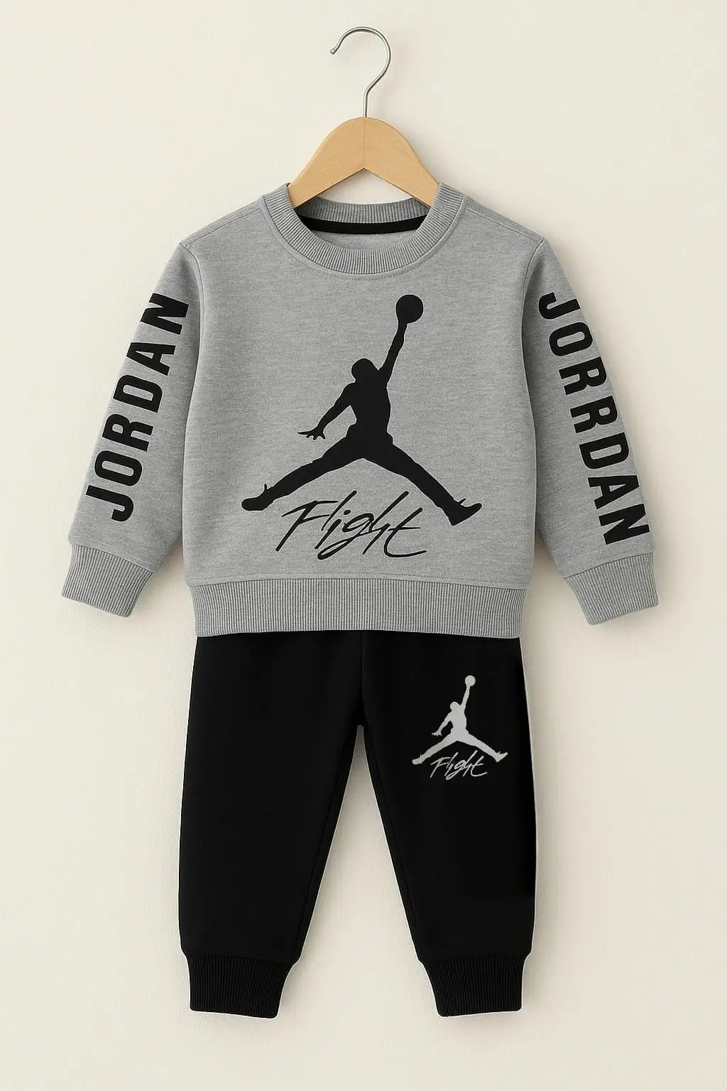 Boys' Sporty Jordan-Inspired 'Flight' Premium Fleece Tracksuit